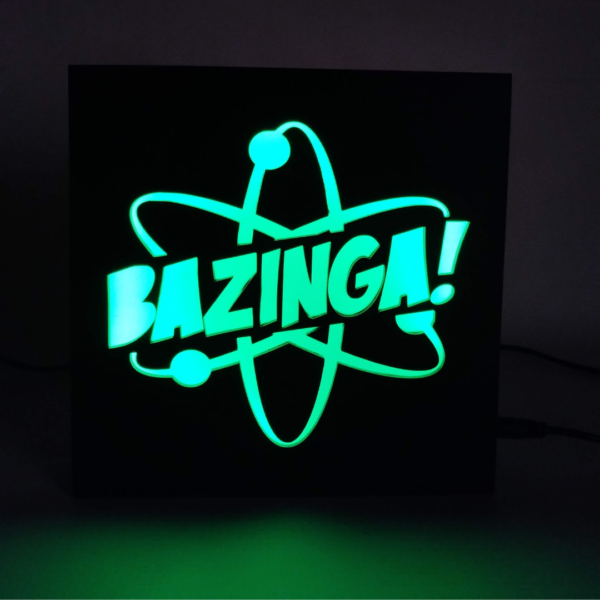 Luminária Personalizada Bazinga Luz Led - bbz01 - Imagem 5