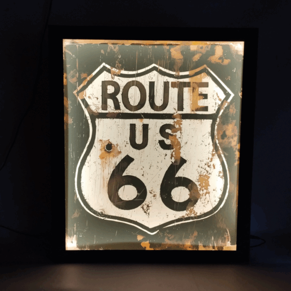 Luminária Personalizada ROUTE US 66 - VRT01