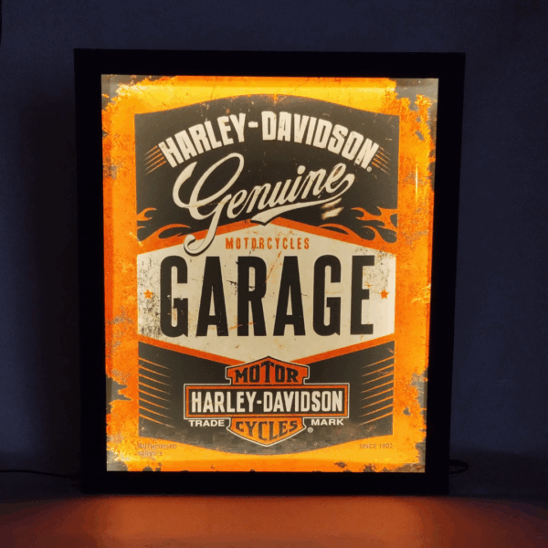 Luminária Personalizada Harley Davidson Garage - VGR01